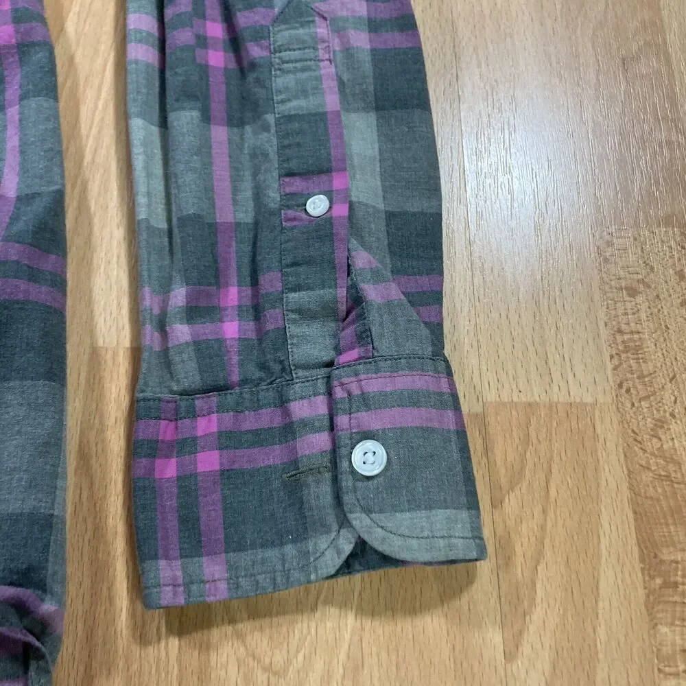 J. Crew Plaid Dress Shirt (Men’s size L) • Pink & Gray • Cotton • euc